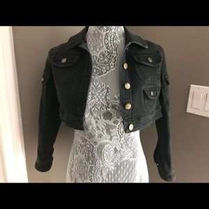 Betseyville by Betsey Johnson Cropped Denim Jacket